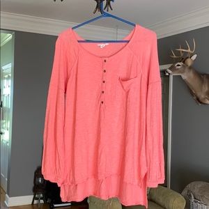 Caslon coral/pink blouse